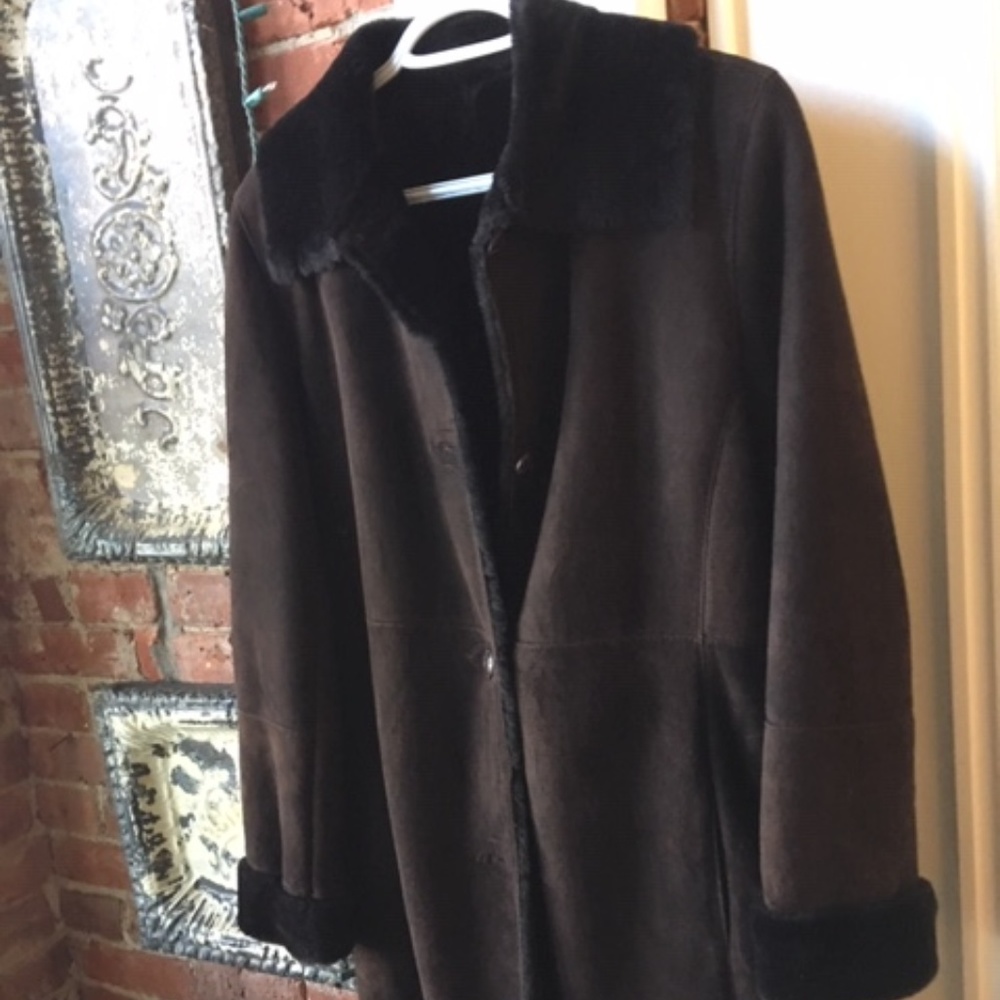 Custom Shearling Coat Sz 4